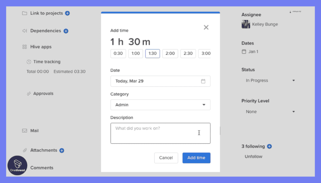 Hive-Time Tracking