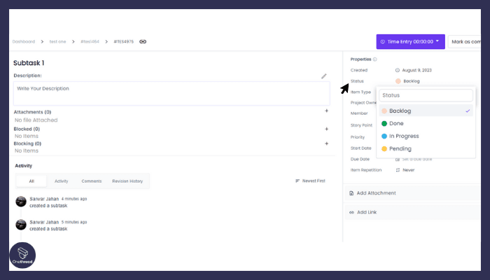 Subtask Notifications