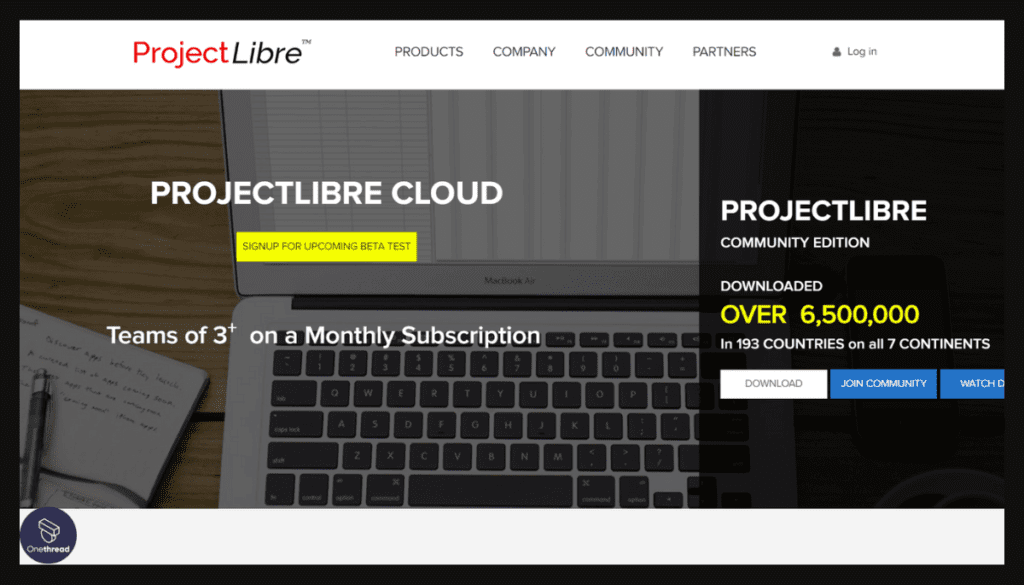 ProjectLibre-Home