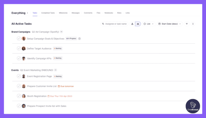 Top 5 Enterprise Project Management Software Solutions | Onethread