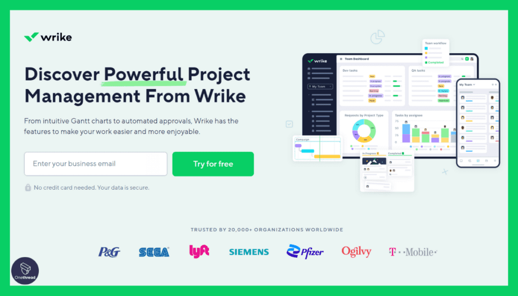 Wrike-Homepage