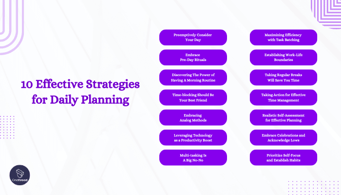 10 Effective Strategies for Daily Planning