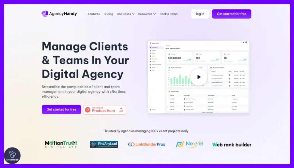 Agency Handy-Homepage