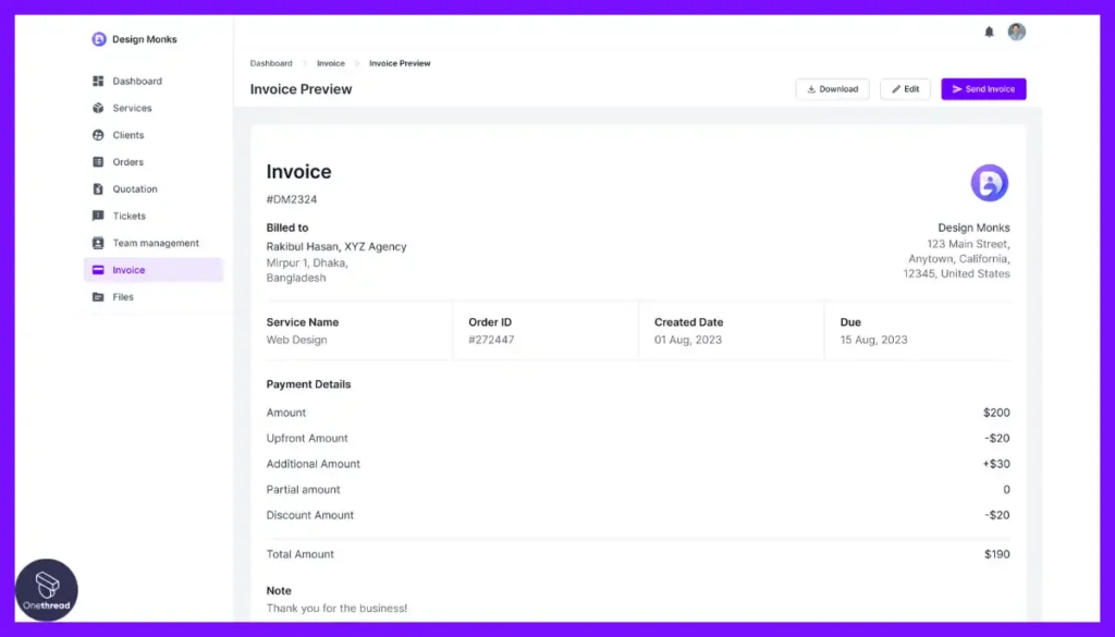 Agency Handy-Quote-to-Invoice Workflow