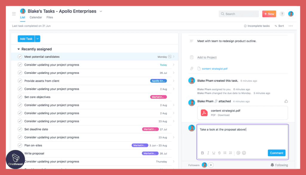 Asana-File Sharing