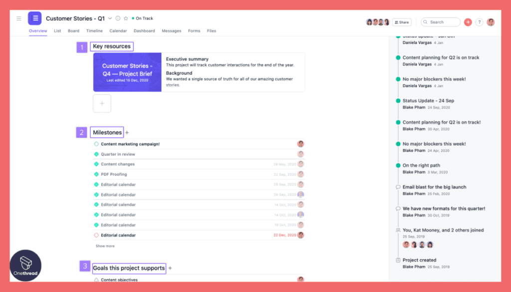 Asana-Project Progress Tracking