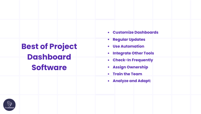 Getting the Most Out of Project Dashboard Software