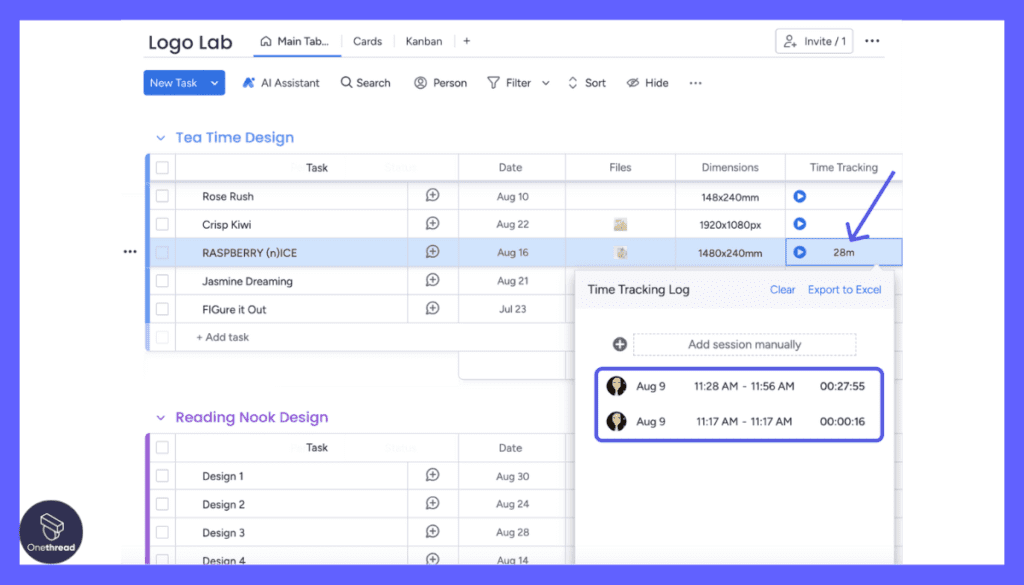 Monday.com-Time Tracking