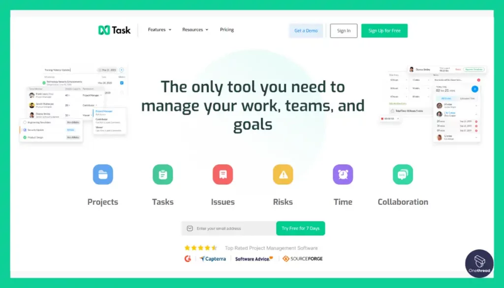 Ntask-Homepage