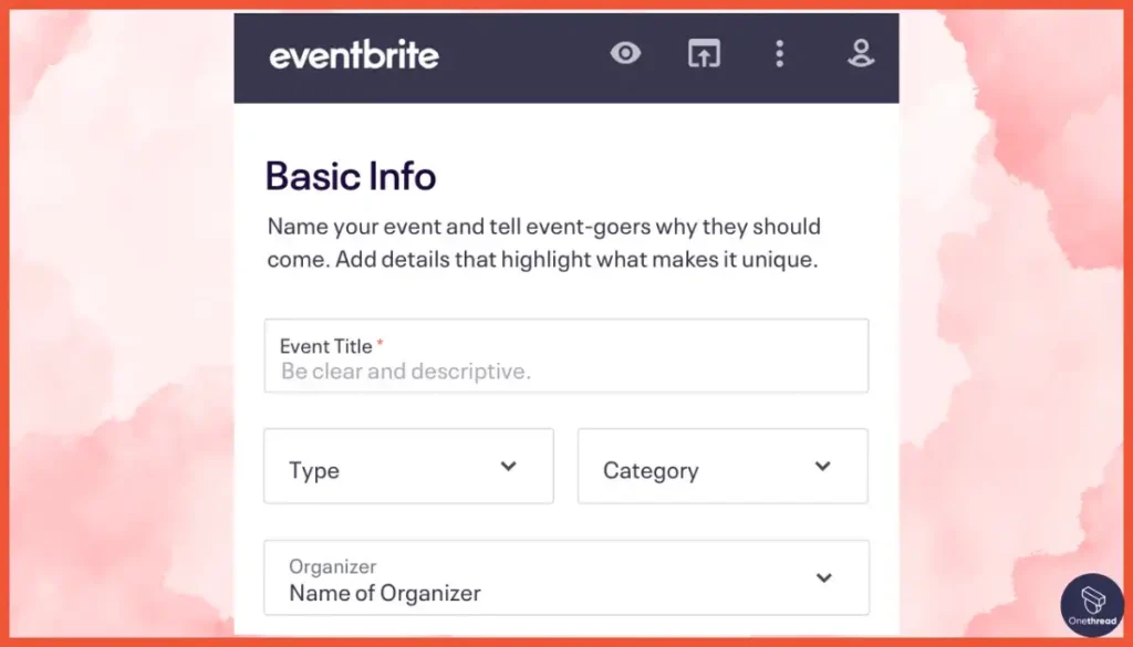 Eventbrite-Event Creation and Management