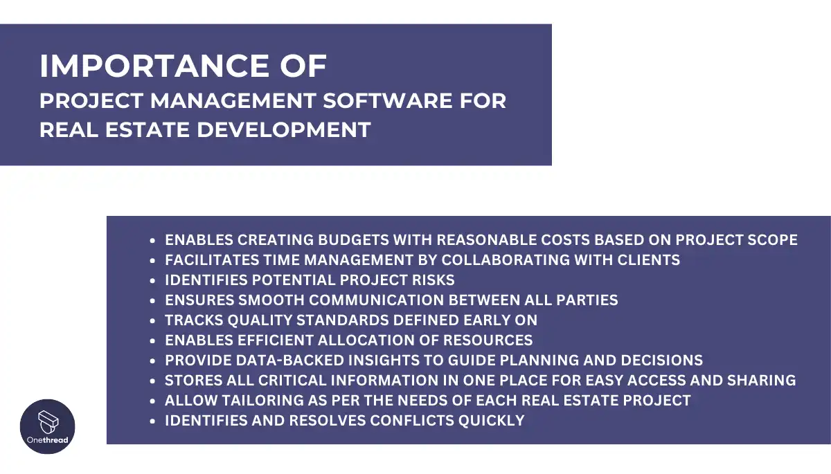 importance of Project Management Software for  Real Estate Development