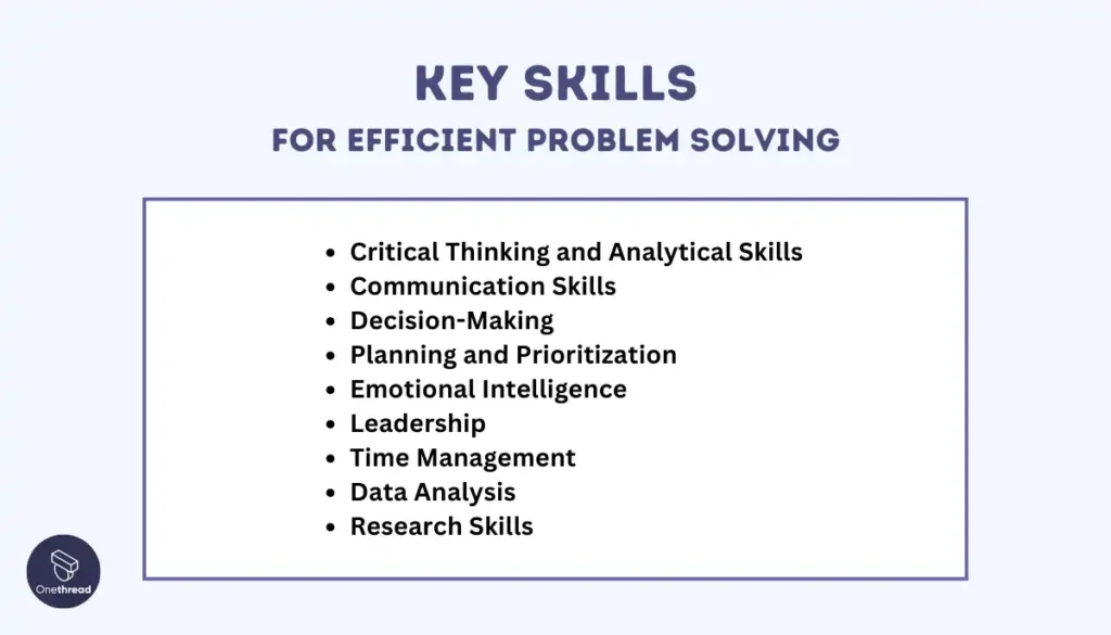 Key Skills for Efficient Problem Solving