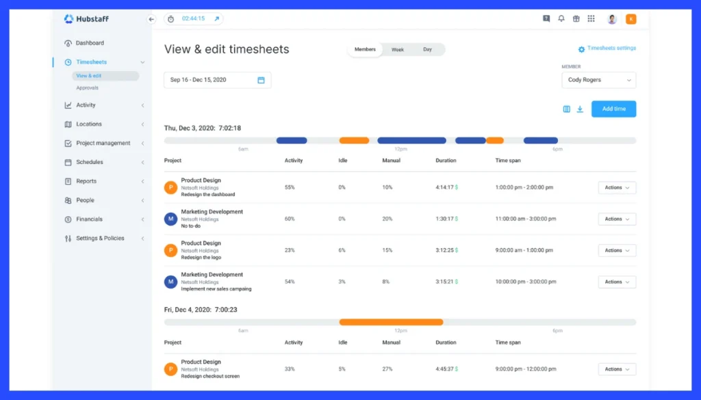 Hubstaff-Time Track